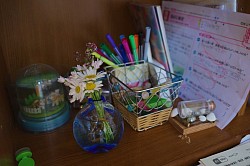 こどもの日：金津創作の森制作：硝子の花瓶